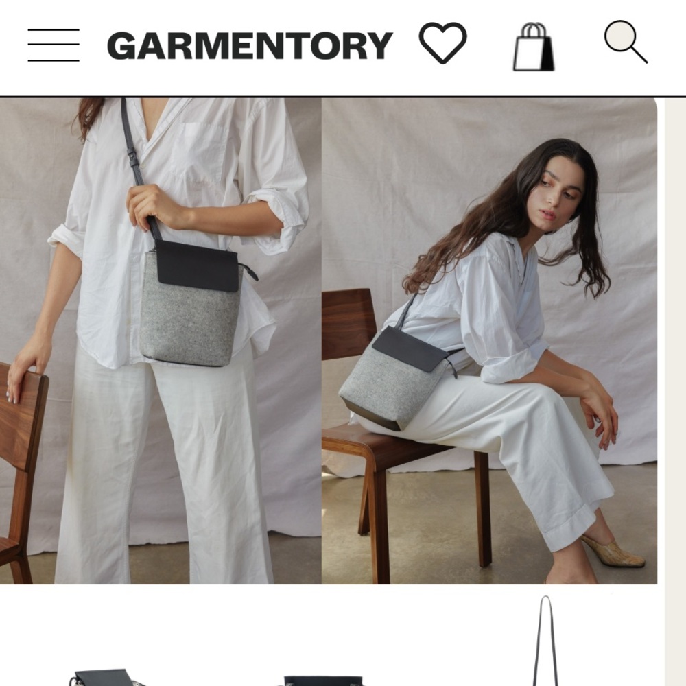 Graf Lantz X Eileen Fisher Wool and Leather Cross - Picture 11 of 12